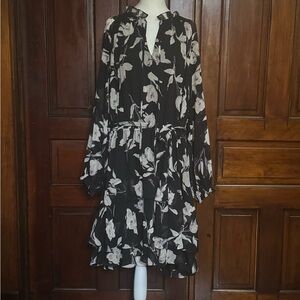 Lauren Ralph Lauren Floral Fit & Flare Dress Size 22W Romantic whimsigoth